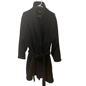 Vintage Woolrich Women’s 2XL Plush Belted Black Robe